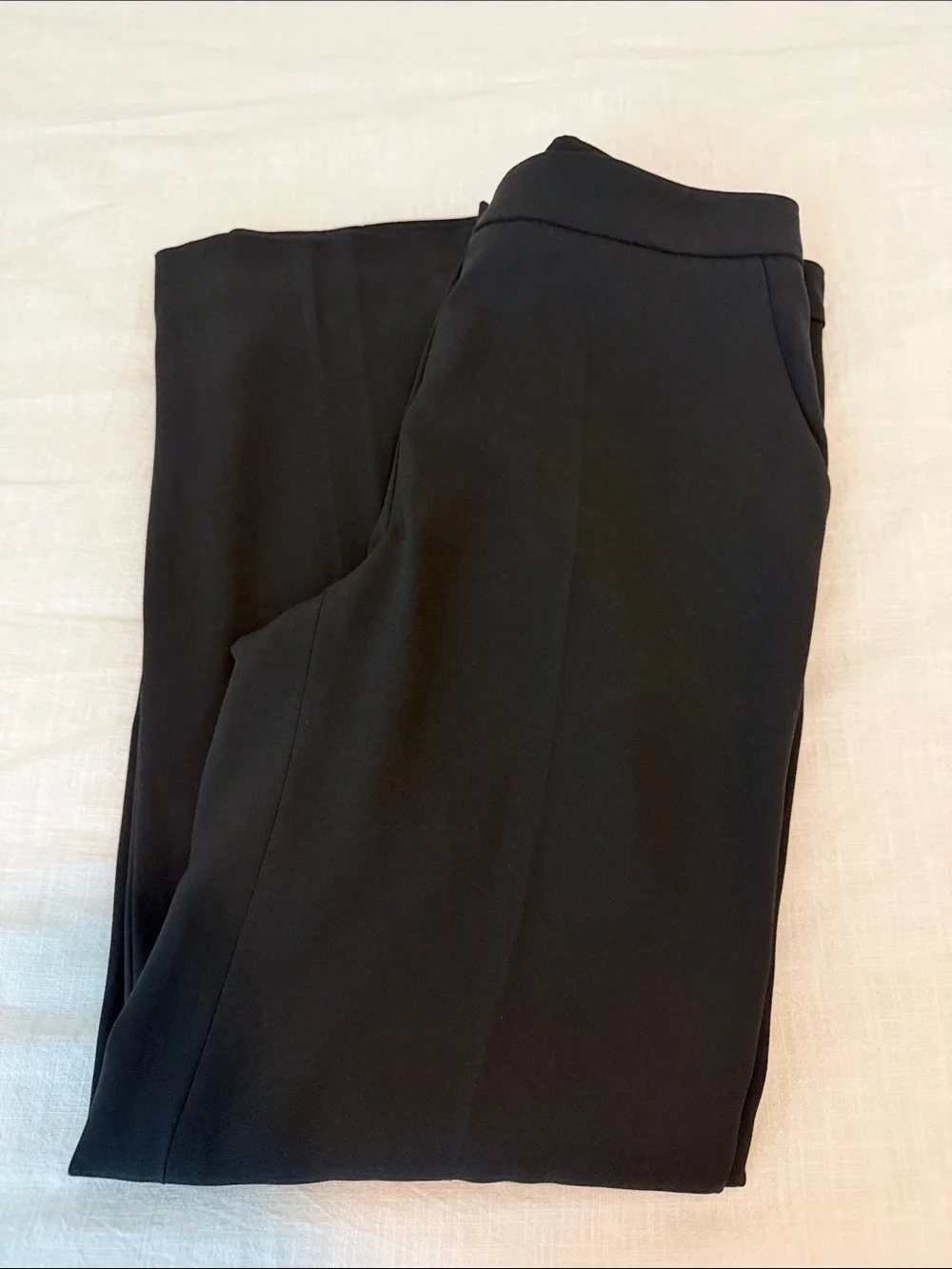 Escada Talika Triacetate Crepe Trousers Black Designer Career Pants EU 36